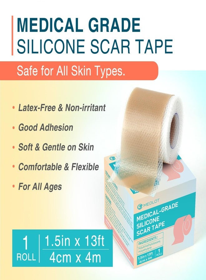 MEDLOT Silicone Scar Sheets, 1.55” x 156” - 4M, Medical Silicone Scar Tape Roll, Reusable Scar Strips for Surgical, C-Section, Keloid Bump, Stretch Marks, Acne, Hypertrophic Scar Treatment - Image 3