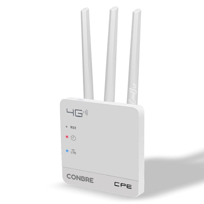 Conbre Cpe Mt-300H 5G&4G Mobile Sim Based Wi-Fi Router|No Configuration Required|With Micro Sim Card Slot|All 4G Sim Wifi Router,single_band,150 mbps - Image 1
