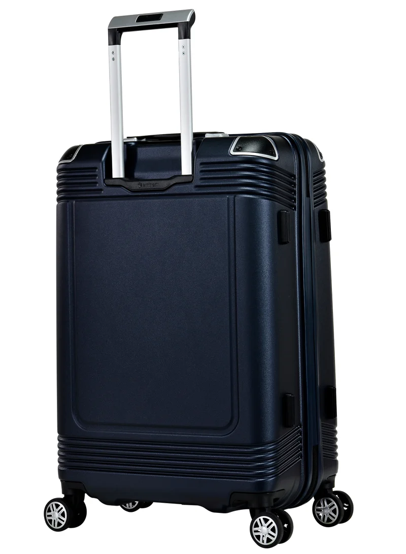 إيمينينت Hard Case Travel Bag Medium Luggage Trolley Polycarbonate Lightweight Suitcase 4 Quiet Double Spinner Wheels With Tsa Lock KK10 Night Blue