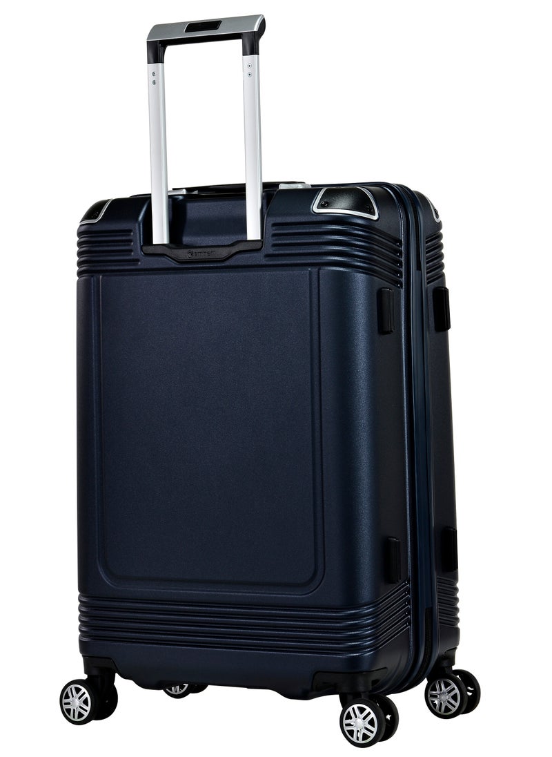 eminent Hard Case Travel Bag Medium Luggage Trolley Polycarbonate Lightweight Suitcase 4 Quiet Double Spinner Wheels With Tsa Lock KK10 Night Blue  - Image 2