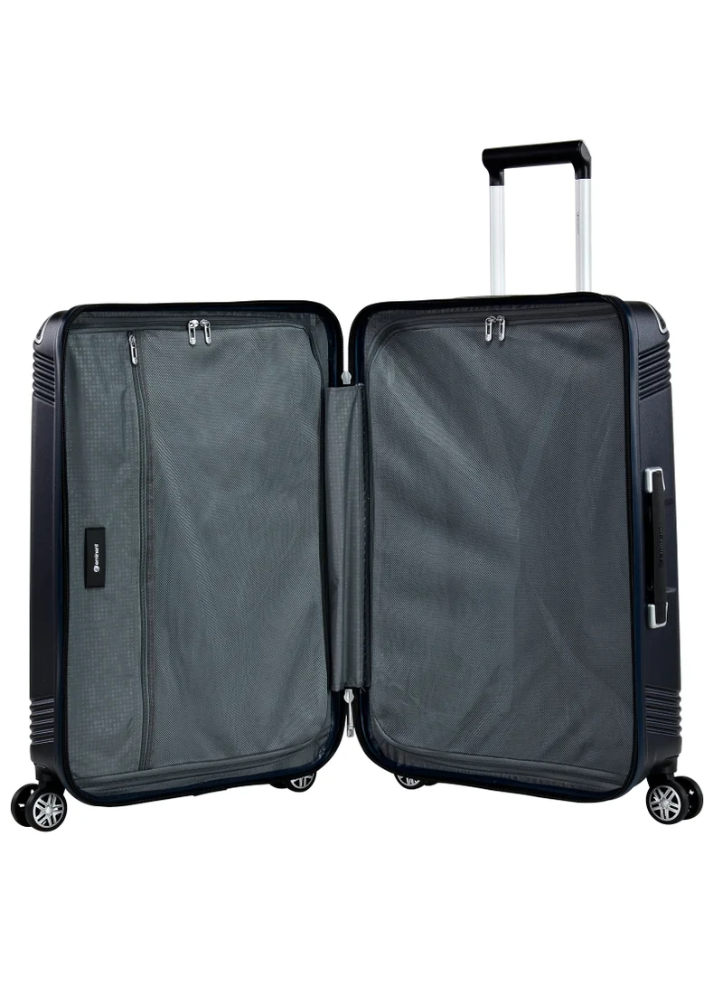 eminent Hard Case Travel Bag Medium Luggage Trolley Polycarbonate Lightweight Suitcase 4 Quiet Double Spinner Wheels With Tsa Lock KK10 Night Blue