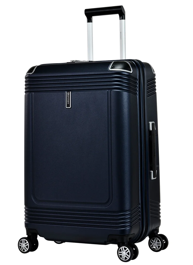 إيمينينت Hard Case Travel Bag Medium Luggage Trolley Polycarbonate Lightweight Suitcase 4 Quiet Double Spinner Wheels With Tsa Lock KK10 Night Blue