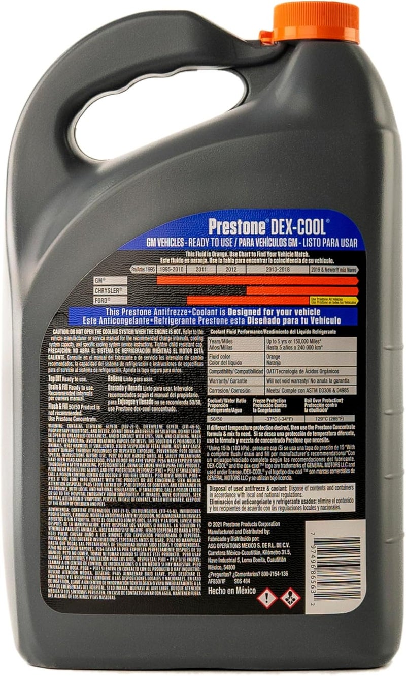 Prestone Preston Water Radiator Orange 50/50 3.78L GM - Image 3