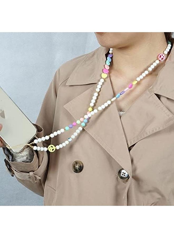 erorex - Beaded Phone Strap Beaded Phone Lanyard Strap Neck Lanyards Mobile Phone Neck Strap Girly Style Beads Phone Wrist Lanyard Strap Chinese Style Cell Phone Necklace Charms For Purse Camera - Image 1