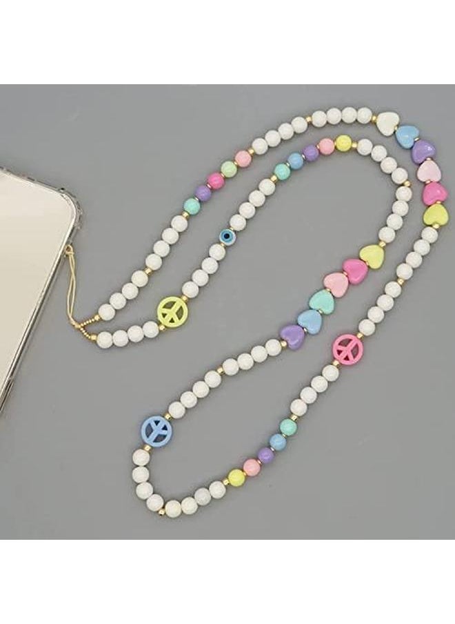 erorex - Beaded Phone Strap Beaded Phone Lanyard Strap Neck Lanyards Mobile Phone Neck Strap Girly Style Beads Phone Wrist Lanyard Strap Chinese Style Cell Phone Necklace Charms For Purse Camera - Image 1