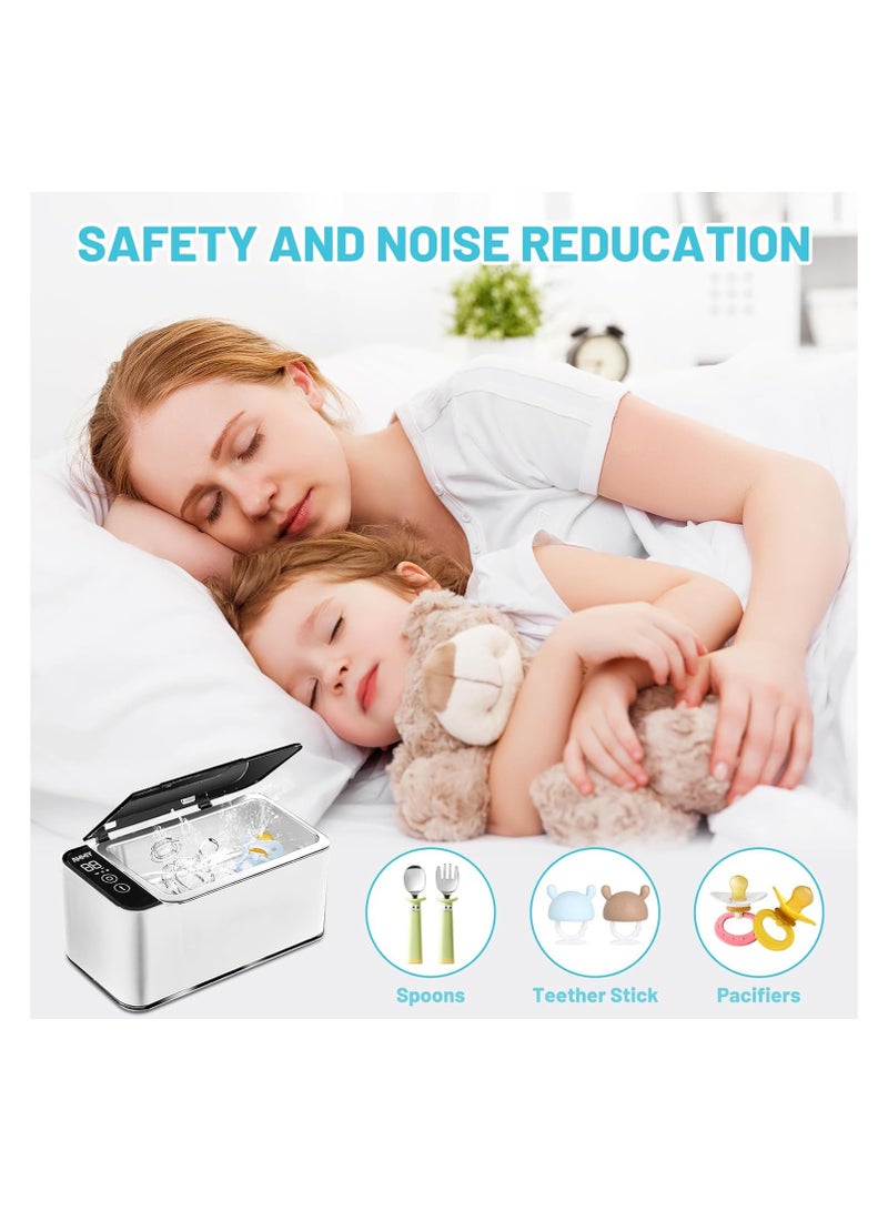 SYOSI Ultrasonic Jewelry Cleaner, Jewelry Cleaner Machine, 17oz 46KHZ Professional Ultrasonic Machine with 4 Modes Digital Timer Tank, One-Touch Operation for Eyeglasses, Jewelry, Watches, All Dental - Image 5