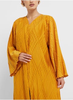 hayas closet V-Neck Flared Sleeve Abaya  - Image 4