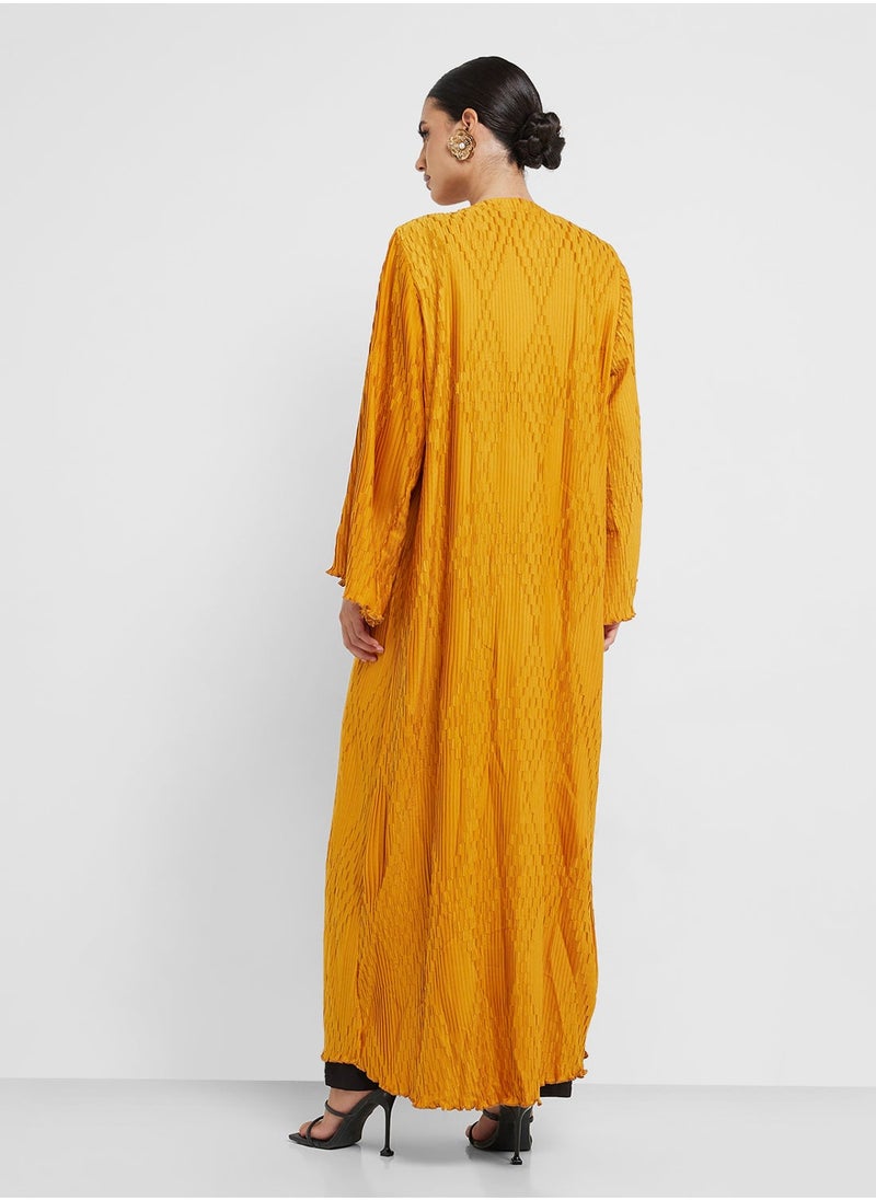 hayas closet V-Neck Flared Sleeve Abaya - Image 3