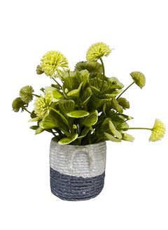 Decorative Artificial Flowers Potted in Stone Pot Lifelike Blooms for Home Office Living Room Décor and Gifting Yellow (19x14x9cm) - pzsku/Z368D7F91348B5E5A2223Z/45/_/1734280079/4a6ade67-a93a-40c5-8ce7-02f45cc97f3a