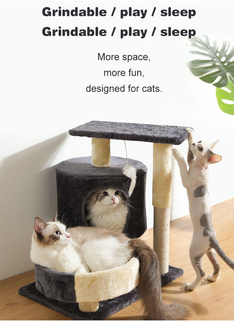 Kidle - Cat Tree Cat Grab Board Toy Vertical Cat Grab Post Practical Sisal Cat Climbing Frame 50x35x54 Cm - Image 1