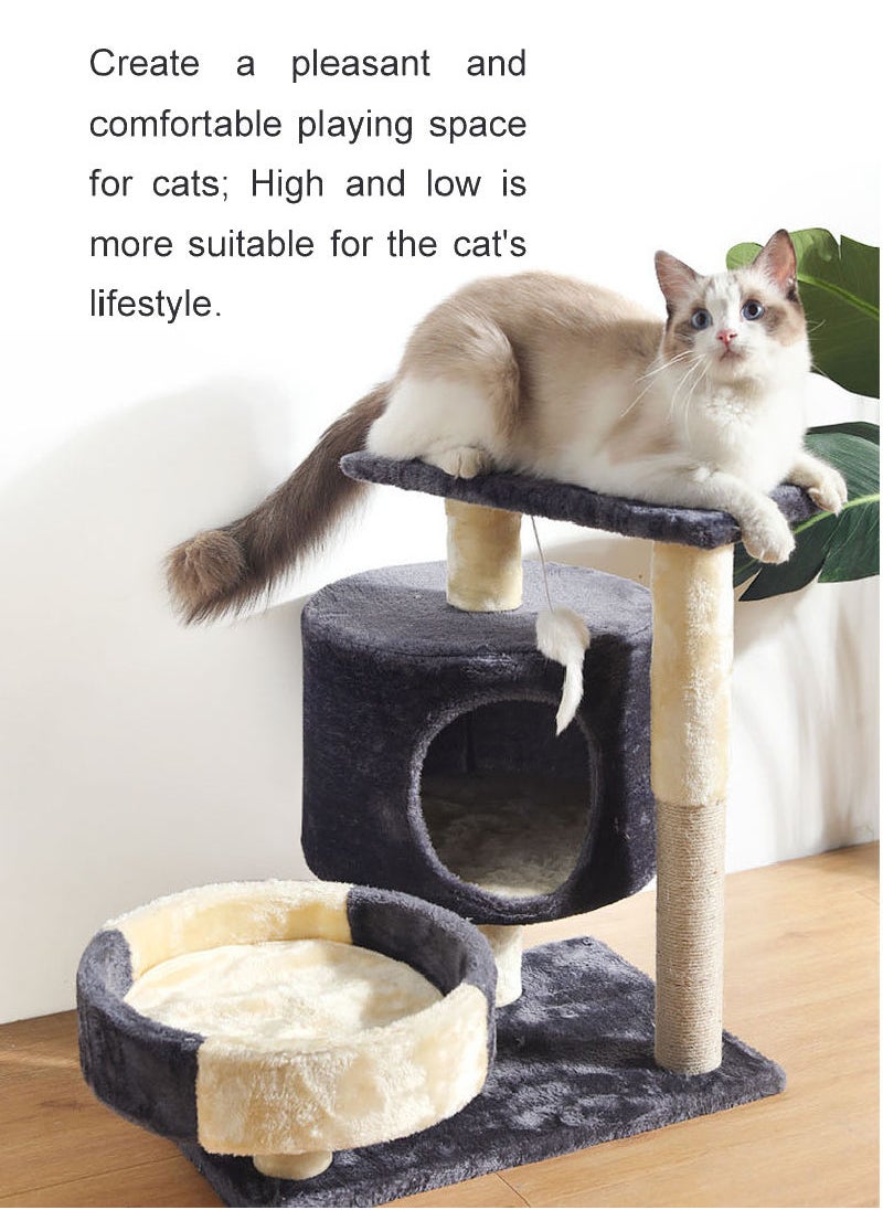 Kidle - Cat Tree Cat Grab Board Toy Vertical Cat Grab Post Practical Sisal Cat Climbing Frame 50x35x54 Cm - Image 1
