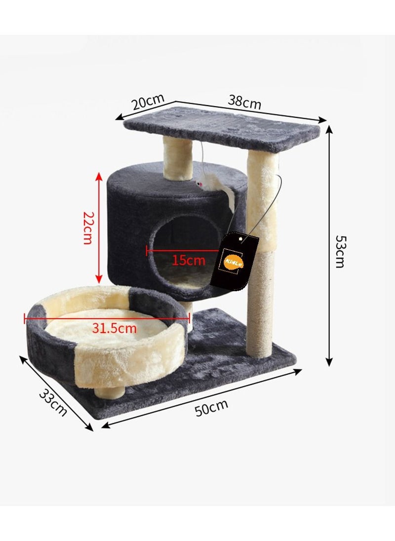 Kidle - Cat Tree Cat Grab Board Toy Vertical Cat Grab Post Practical Sisal Cat Climbing Frame 50x35x54 Cm - Image 1