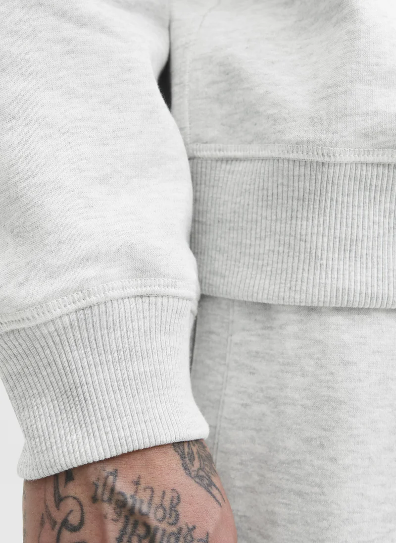 JACK & JONES  Embellished Half Zip Up Sweatshirt for Men | Best Price UAE