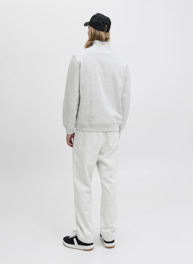 جاك اند جونز Embellished Half Zip Up Sweatshirt