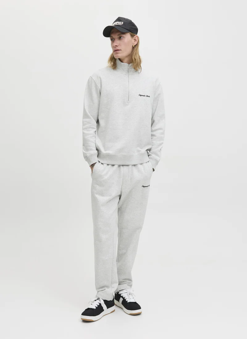 JACK & JONES  Embellished Half Zip Up Sweatshirt for Men | Best Price UAE