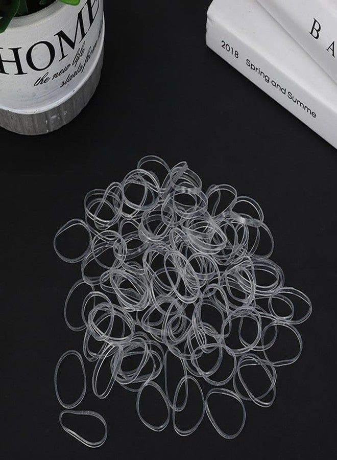 MISSJOJIAY 2000 PCS Elastic Hair Accessories Set - Clear Mini Rubber Ties, Soft Non-Slip Small Ponytail Bands with Topsy Tail Tools for Girls - Image 2