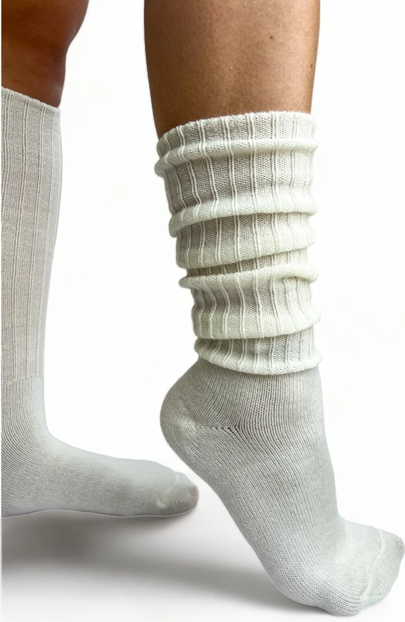 Ciho Socks 4 Pairs Below Knee Winter Women's Wool Sleeping Socks Soft Touch