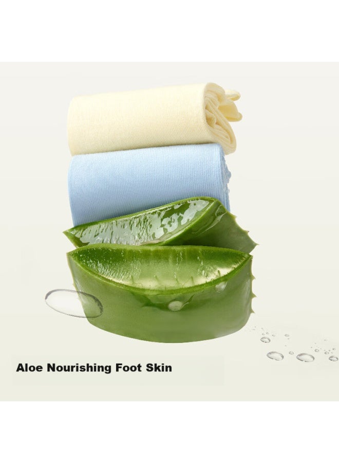 B&C.ROOM Cotton Bamboo House Aloe Moisturizing Essential Oil Pile Pile Socks Women's Pure Cotton Summer Thin New Explosive Model Maternity Long Socks 4 Pairs - Image 1