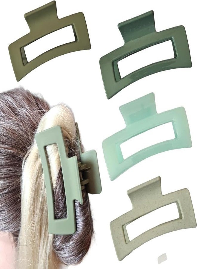 Minta 4 Pcs Sets of Medium Hair Claws - Assorted Colours Hair claw sets Rectangle Women Hair Accessories - Image 1
