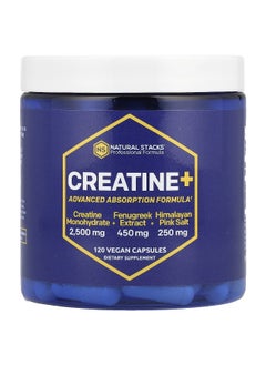 Natural Stacks Natural Stacks, Creatine+, 120 Vegan Capsules  - Image 1
