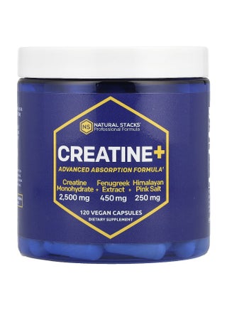 Natural Stacks, Creatine+, 120 Vegan Capsules - pzsku/Z368DE05C39F69EF42036Z/45/_/1745336440/050e686e-af1c-450a-b702-3fe61df17ba3