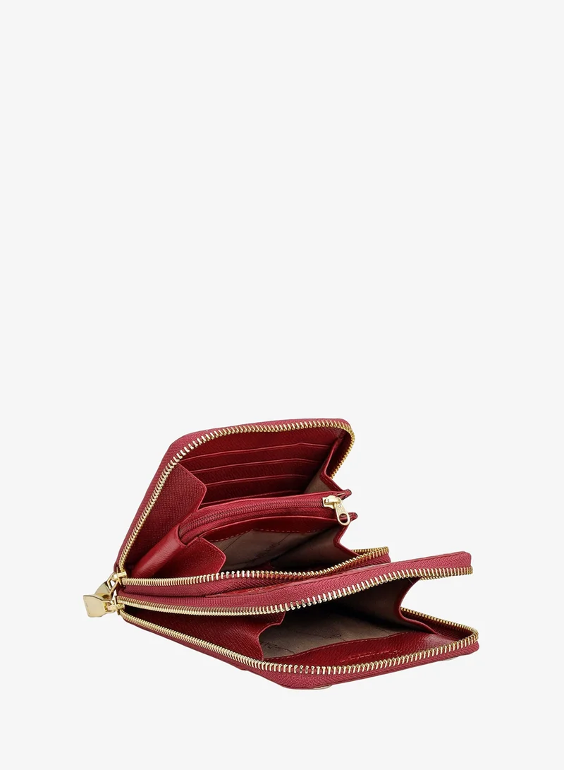 Da Milano  Croco Leather Crossbody - Plumberry  | Best Price UAE