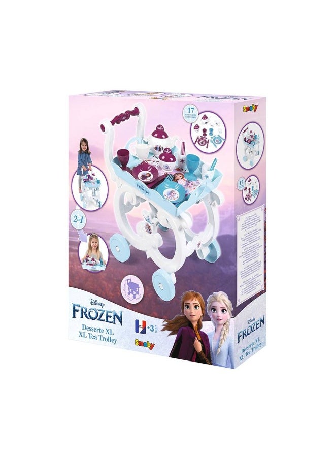 Smoby Smoby Disney Frozen 2-in-1 Serving Cart Playset with 17 Accessories  - Image 5