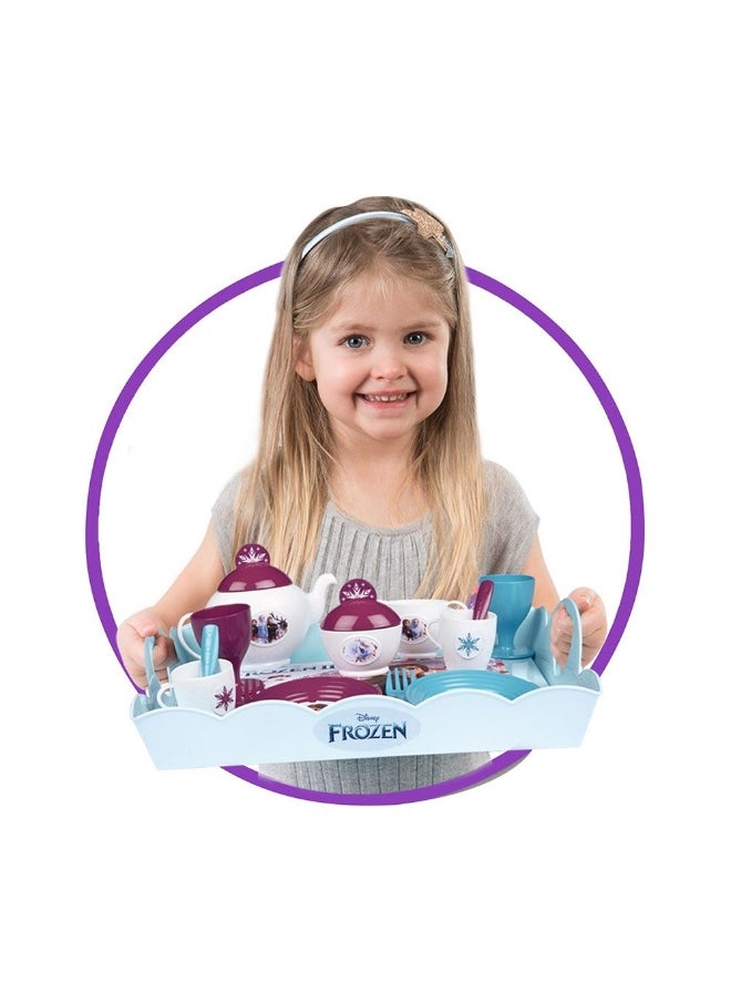 Smoby Smoby Disney Frozen 2-in-1 Serving Cart Playset with 17 Accessories  - Image 3
