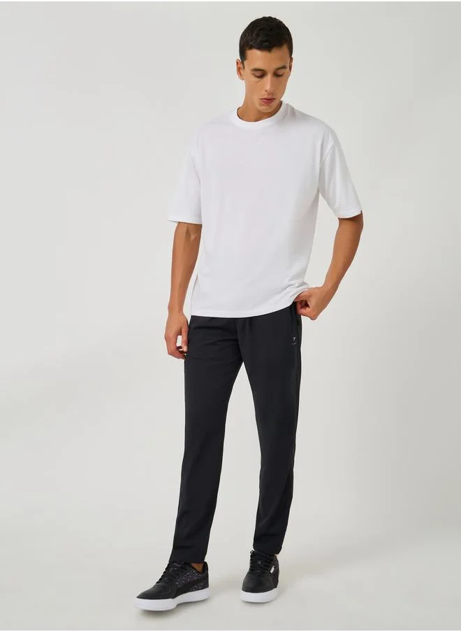 فورت كولينز Solid Drawstring Waist Regular Fit Pants