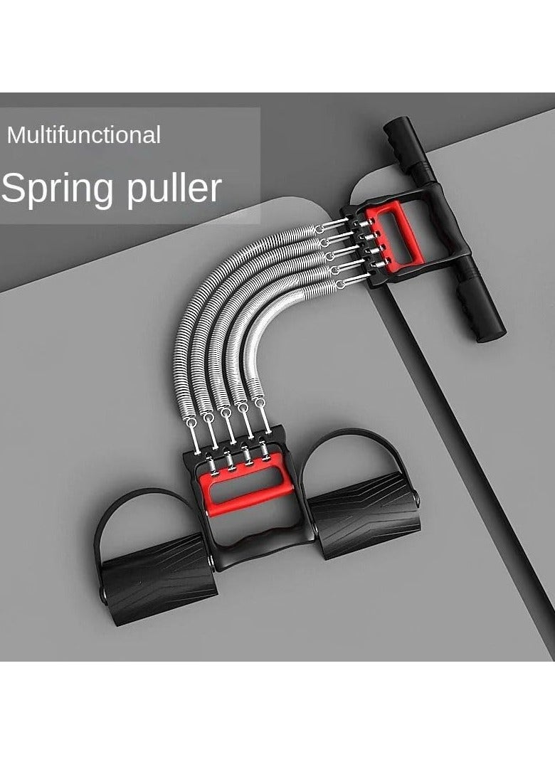 SportQ 3 in 1 Multi-Functional Chest Expander for Men and Women, Including Hand Arm Exerciser, Flexible Foot Pedal, Sit-Up Exerciser, Pull Rope, Professional Chest Exerciser for Men - Image 4