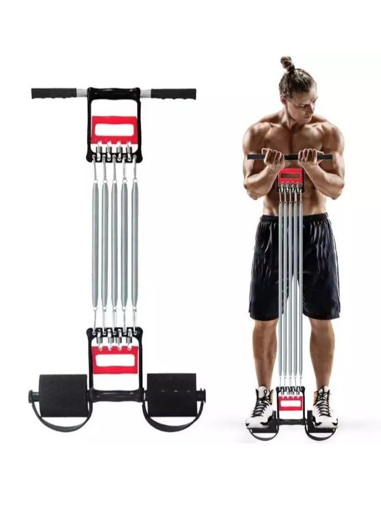 SportQ 3 in 1 Multi-Functional Chest Expander for Men and Women, Including Hand Arm Exerciser, Flexible Foot Pedal, Sit-Up Exerciser, Pull Rope, Professional Chest Exerciser for Men - Image 1