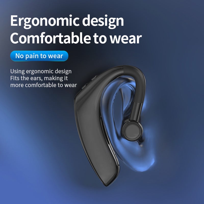 BT5.0 Earpiece: Black Soft Rotatable Earhook - CVC Noise Reduction Business Headset for Office Workouts Daily Calls - Image 5