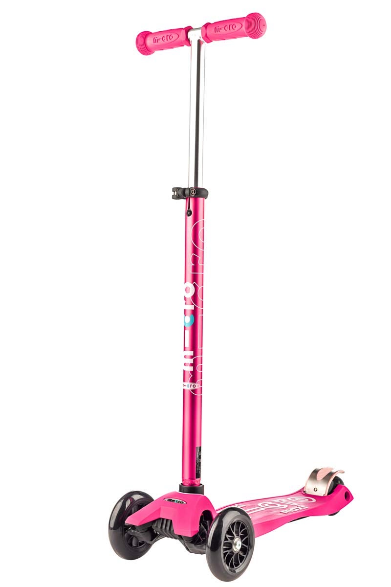 Micro Kickboard - Maxi Deluxe 3-Wheeled, Lean-to-Steer, Swiss-Designed Micro Scooter for Kids, Ages 5-12 (Pink) - Image 1