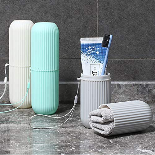 Raxon Innovation Travel Toothbrush and Toothpaste Case Holder - Portable Storage for Toothbrush | Plastic Toothbrush Holder for Travel (Multi-Holder) (Pack of 2) - Image 3