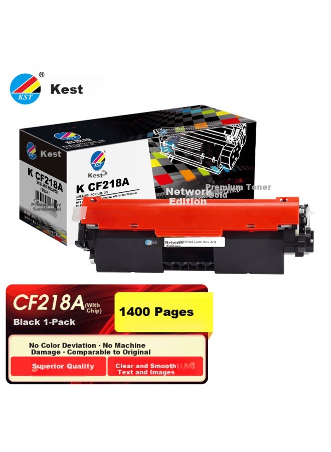 Kst K Cf218a Toner Cartridge With Chip For Hp Laserjet M132a M132fp M104a Black Network Version - Image 1