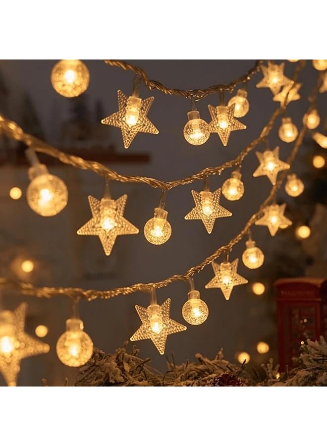 Oasisgalore Fairy Star String Light 10M 80Led Twinkle Fairy Lights Decorations With Usb+Battery Powered Indoor Outdoor Hanging Lights For Home Party Patio Backyard Camp Tent  - Image 4