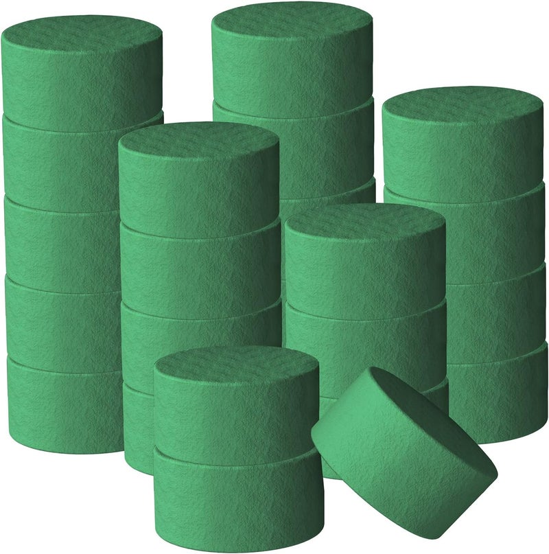 Axe Sickle 24 Pcs 3 Inch Flower Foam Block Round DIY Flower Arrangement Kit Wet Flower Foam for Artificial Flowers, Wedding Aisle Flowers, Party Decoration - Image 1