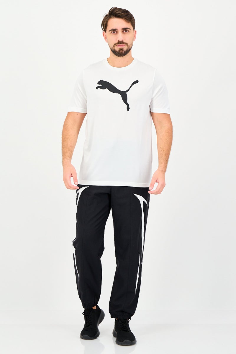 PUMA تي شيرت تدريب قصير الأكمام للرجال من ماركة لياقة بدنية، أبيض - Image 4