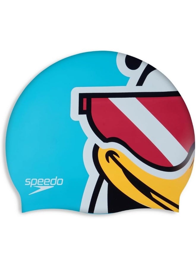 speedo قبعة السباحة المطبوعة من سبيدو - تشيما كيرا أزور - Image 4