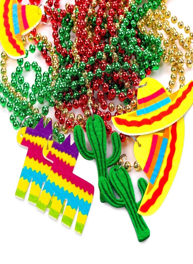 jollylife 21PCS Cinco de Mayo Fiesta Necklaces Beads Mexican Party Favors Decorations Birthday Supplies - Image 3