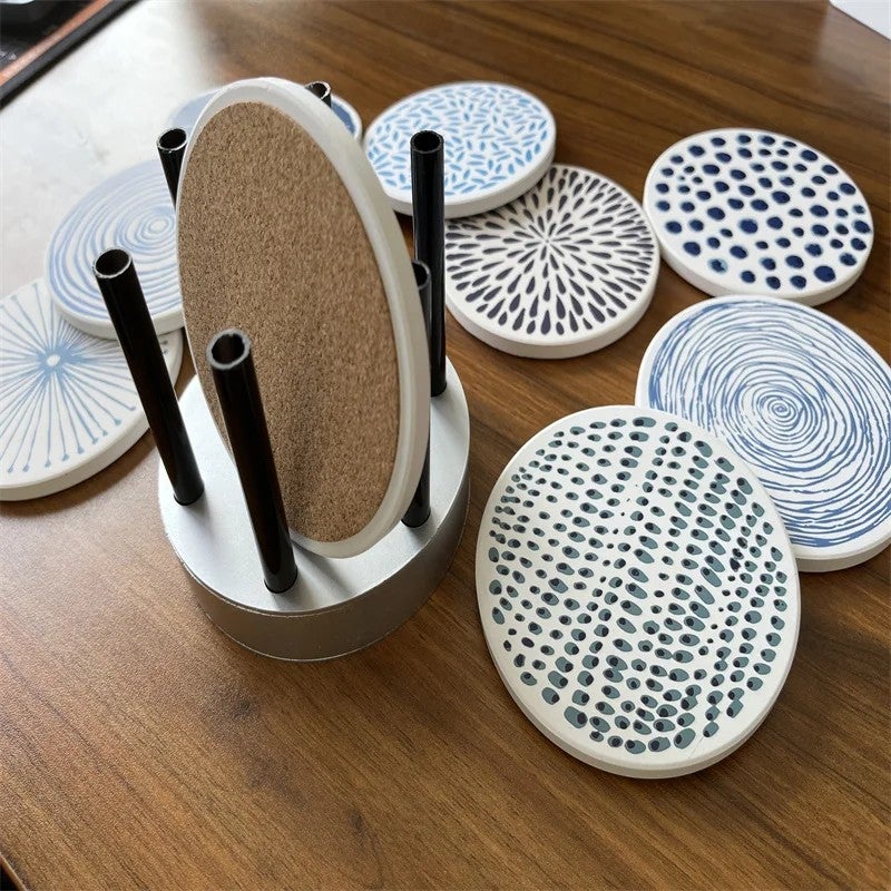 Y&D Japanese Water-Absorbing Insulated Coffee Coasters – Reusable, Heat-Resistant Coasters for Family Potlucks, Banquets & Daily Use - Image 5