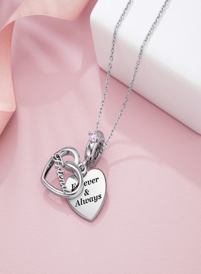 DALARAN دالاران 925 فضة استرلينية سحر الأصدقاء يناسب سوار سحر باندورا قلب حب صوفة عيد الميلاد للنساء - Image 3