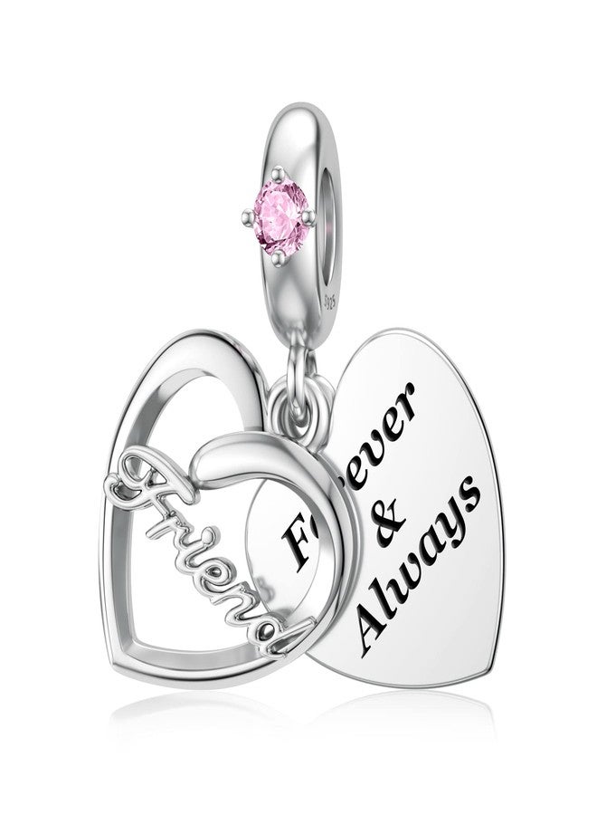 DALARAN دالاران 925 فضة استرلينية سحر الأصدقاء يناسب سوار سحر باندورا قلب حب صوفة عيد الميلاد للنساء - Image 1