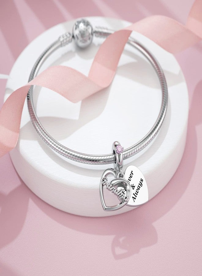 DALARAN دالاران 925 فضة استرلينية سحر الأصدقاء يناسب سوار سحر باندورا قلب حب صوفة عيد الميلاد للنساء - Image 2