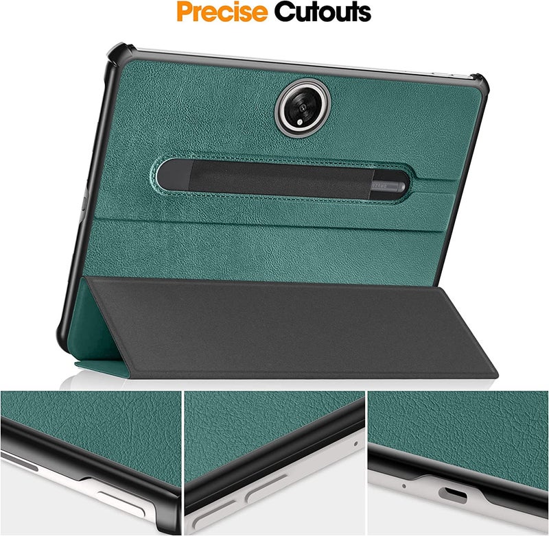 MOCA Tri-Fold Flip Case Cover Compatible with for OnePlus Pad 11.61 inch 2023 with Pencil Pocket, Auto Wake/Sleep Folio Stand (Dark Green) - Image 4