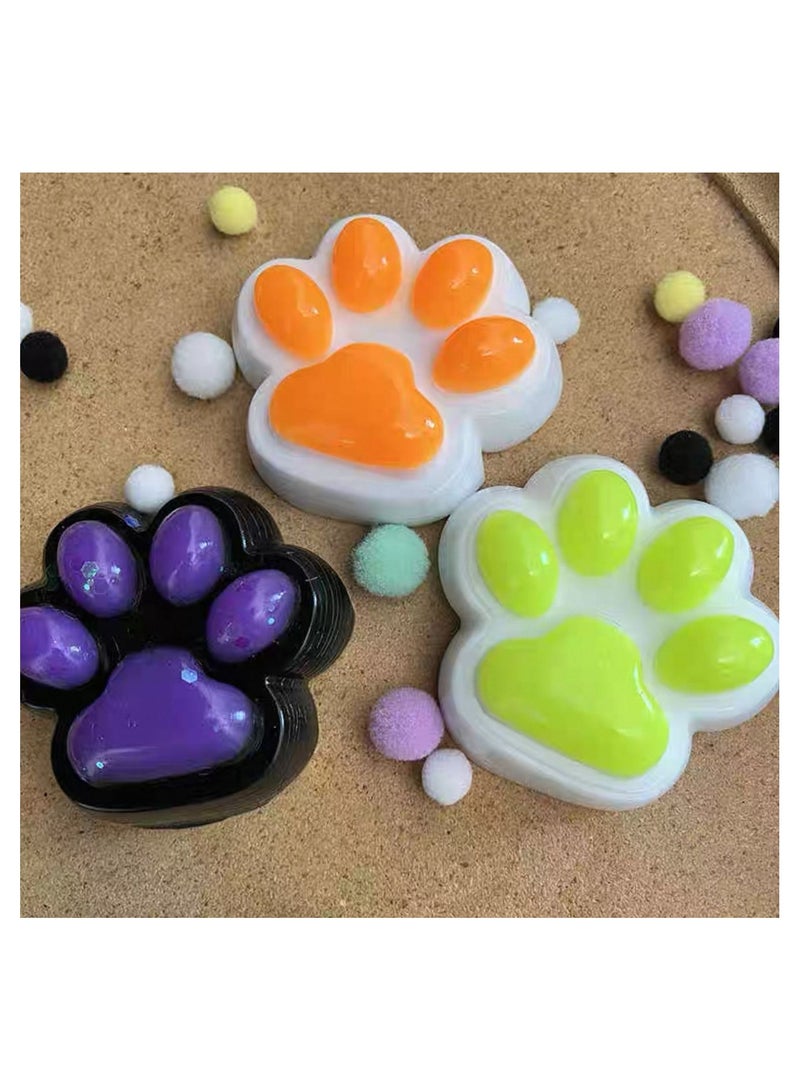 سكويشي مخلب قطة (Cat Paw Squishy)التصميم: سكويشي لطيف ومرح على شكل مخلب قطة، مصنوع من مادة ناعمة وقابلة للعصر. - Image 4