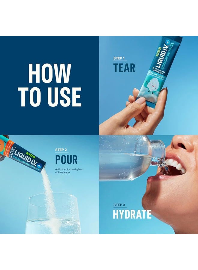 Liquid I.V. ® مضاعف الترطيب - حلوى القطن | مسحوق مشروب الإلكتروليت | عبوة واحدة (16 حصة) - Image 5