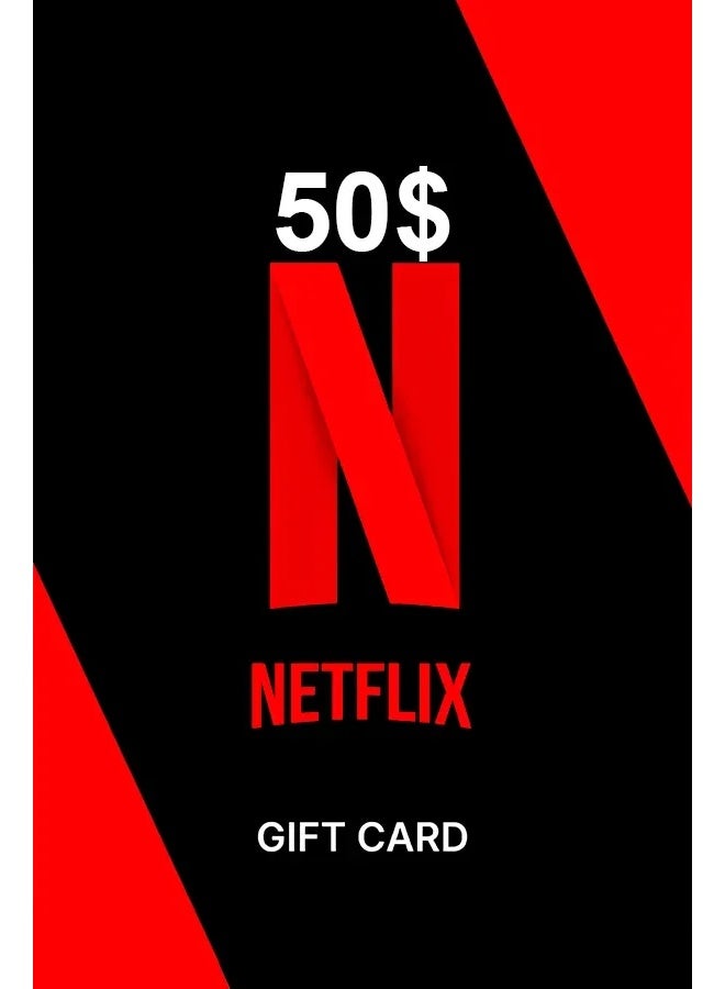 Netflix US $50 Gift Card Digital Code | Netflix Subscription Credit