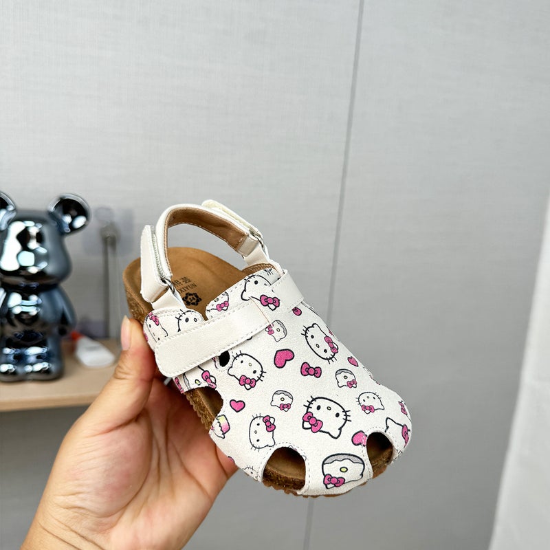 Children'S Cartoon Nezha Bucken Toe Sandals 2025 Fashion Korean Versatile Soft Bottom Beach Shoes Batch - Image 1