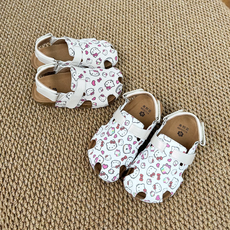 Children'S Cartoon Nezha Bucken Toe Sandals 2025 Fashion Korean Versatile Soft Bottom Beach Shoes Batch - Image 5
